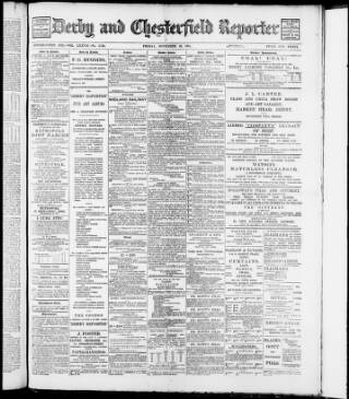 cover page of Derby and Chesterfield Reporter published on November 30, 1894