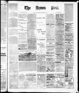 cover page of Devon Post published on November 30, 1901