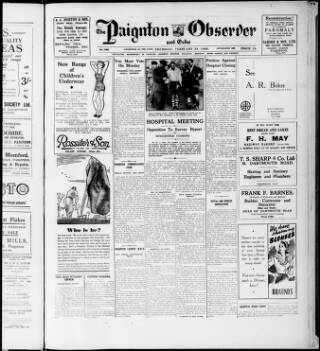 cover page of Paignton Observer and Echo published on February 28, 1946