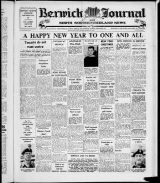 cover page of Illustrated Berwick Journal published on December 30, 1954