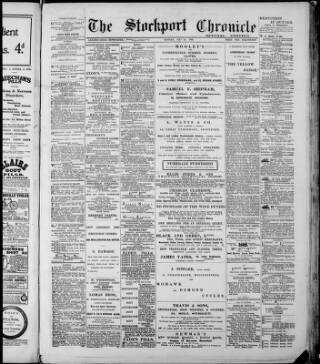 cover page of Stockport Chronicle published on May 29, 1899