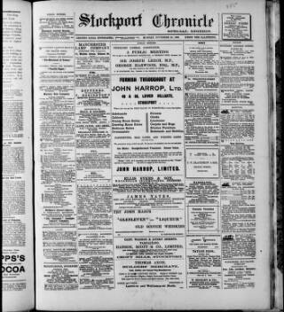 cover page of Stockport Chronicle published on November 30, 1903