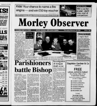 cover page of Morley Observer published on February 28, 2002