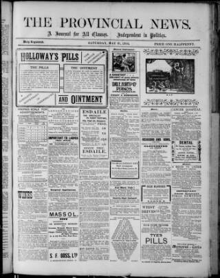 cover page of Provincial News (Lydney) published on May 21, 1910