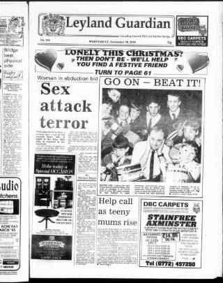 cover page of Leyland Guardian published on November 30, 1994