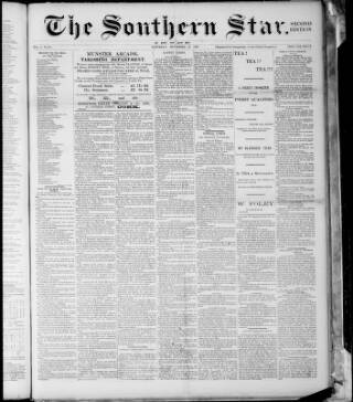 cover page of Southern Star (Skibbereen) published on November 30, 1895