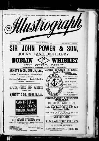 cover page of Illustrograph (Dublin) published on November 1, 1895