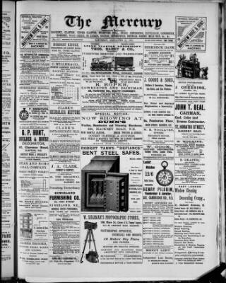 cover page of Hackney Mercury published on November 30, 1901