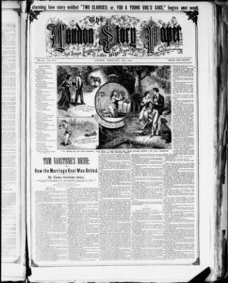 cover page of Fireside Companion published on February 28, 1891