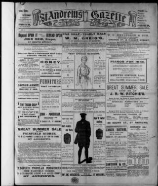 cover page of St. Andrews Gazette published on July 24, 1914