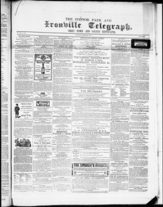 cover page of Codnor Park and Ironville Telegraph published on September 7, 1867