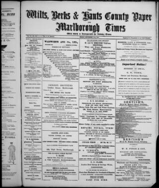 cover page of Marlborough Times published on September 18, 1914
