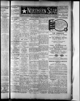 cover page of Northern Star (Belfast) published on September 14, 1907