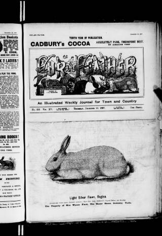 cover page of Fur and Feather published on December 30, 1897