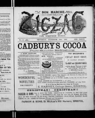 cover page of Zigzag published on December 22, 1881