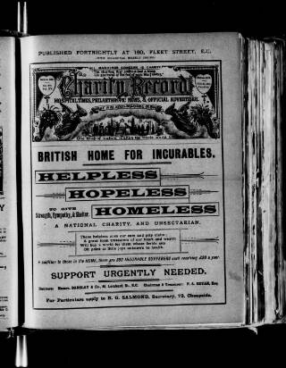 cover page of Charity Record published on February 28, 1895