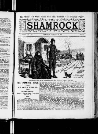 cover page of Shamrock published on February 28, 1891