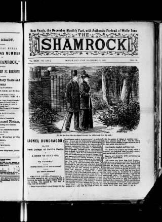 cover page of Shamrock published on December 30, 1893