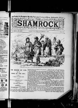 cover page of Shamrock published on November 30, 1895