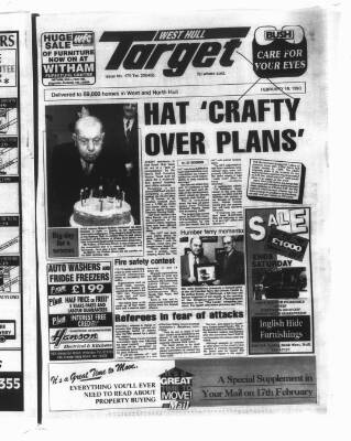 cover page of West Hull Target published on February 10, 1993