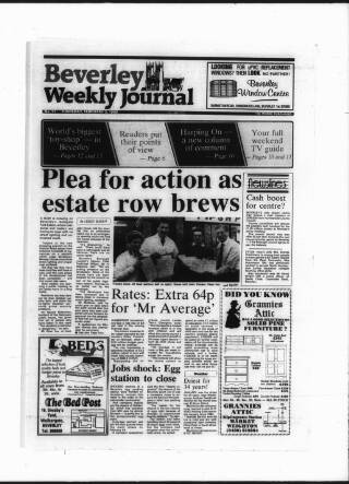 cover page of Beverley Weekly Journal published on February 2, 1989