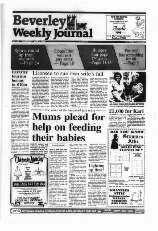 cover page of Beverley Weekly Journal published on May 4, 1989