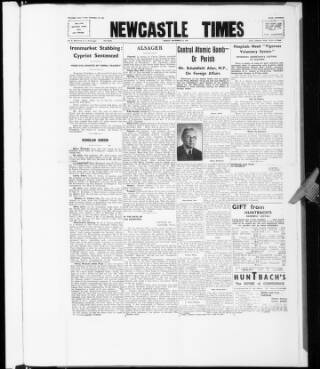 cover page of Newcastle-under-Lyme Times published on November 30, 1945