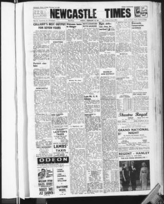 cover page of Newcastle-under-Lyme Times published on February 28, 1947