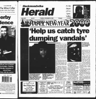 cover page of Heckmondwike Herald published on December 30, 1999