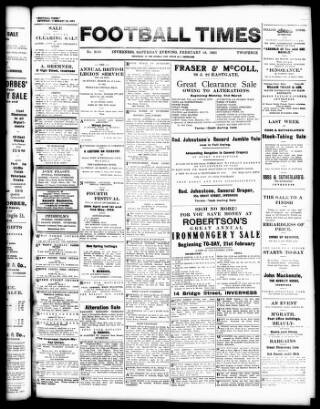 cover page of Highland News and Football Times published on February 28, 1925