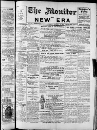 cover page of Monitor and New Era published on February 28, 1902