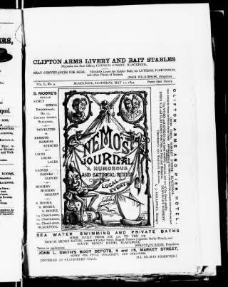 cover page of Blackpool Magpie published on May 17, 1879