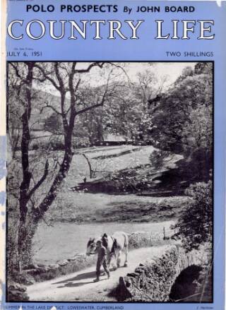 cover page of Country Life published on July 6, 1951