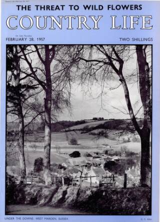 cover page of Country Life published on February 28, 1957