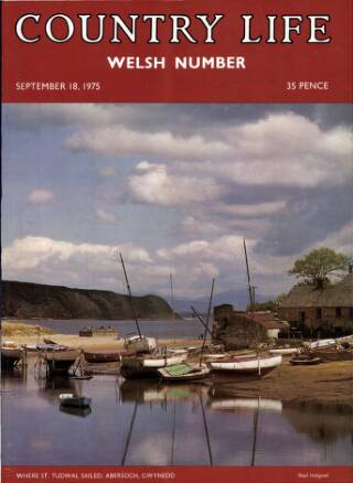 cover page of Country Life published on September 18, 1975