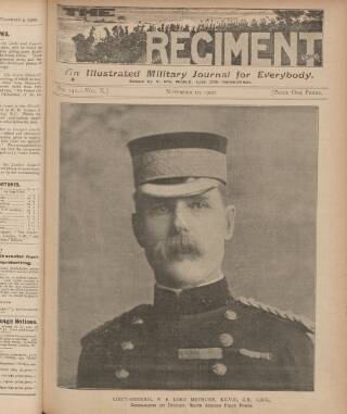 cover page of The Regiment published on November 10, 1900