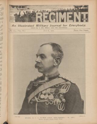 cover page of The Regiment published on July 6, 1901