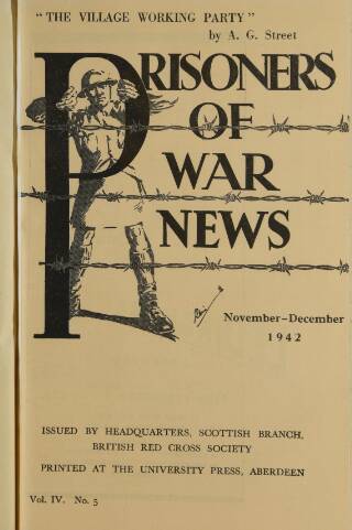cover page of Prisoners of War News published on November 1, 1942