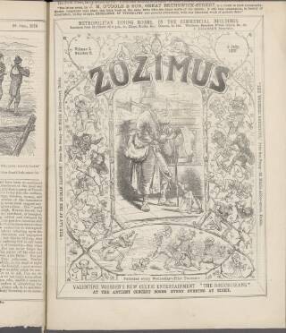 cover page of Zozimus published on July 6, 1870
